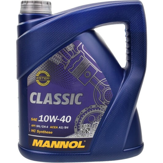 Масло моторное Mannol Classic (metal) 10W-40 SN/CF 4 л (MN7501-4Met)