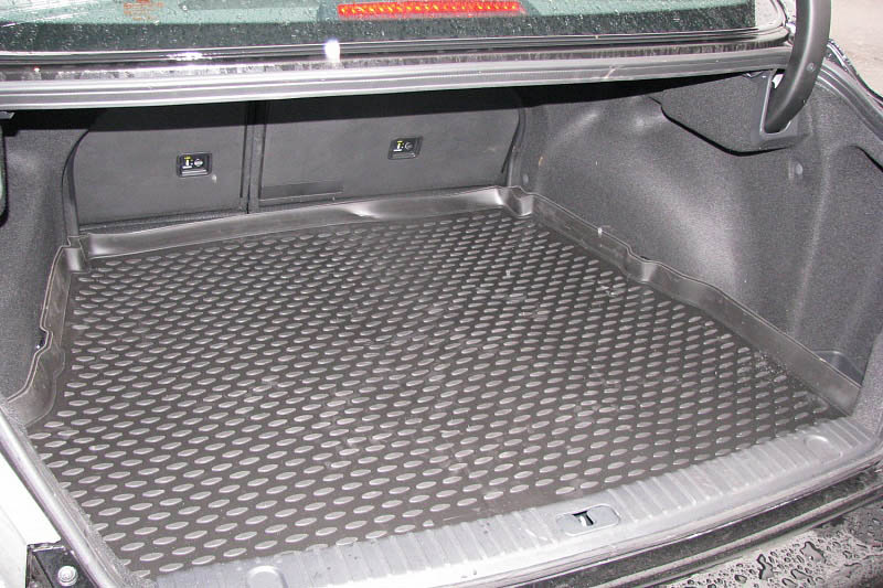 Коврик в багажник Hyundai Grandeur '2005-2011 (седан) Novline-Autofamily (черный, полиуретановый)