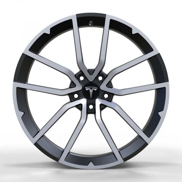 Диски R19 5x114.3 40 8.5J h 64.1 TES1340  GLOSS-BLACK-WITH-MACHINED-FACE FORGED