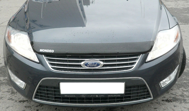 Дефлектор капота Ford Mondeo '2007-2010 (с логотипом) EGR
