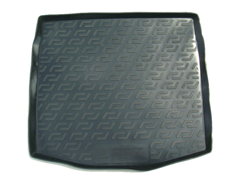 Коврик в багажник Ford Focus '2010-2019 (седан) L.Locker (черный, пластиковый)