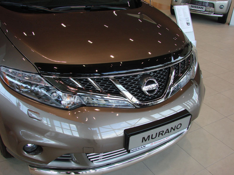 Дефлектор капота Nissan Murano '2008-2014 (без логотипа) Sim
