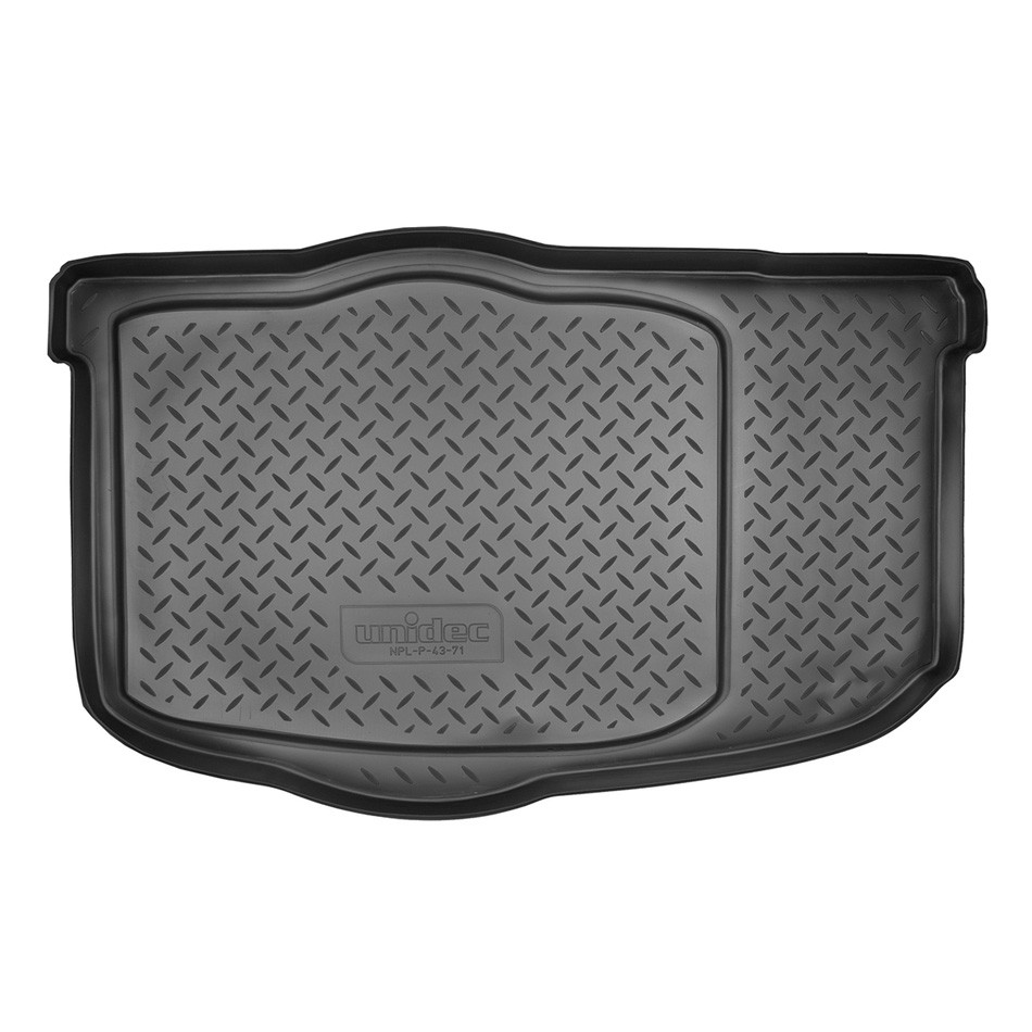Коврик в багажник KIA Soul '2008-2013 (без органайзера) Norplast (черный, полиуретановый)