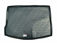 Коврик в багажник Ford Focus '2008-2010 (хетчбек) L.Locker (черный, резиновый)