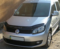 Дефлектор капота Volkswagen Caddy '2010-2015 (с логотипом) Vip Tuning