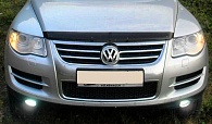 Дефлектор капота Volkswagen Touareg '2002-2010 (без логотипа) Sim