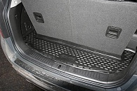 Коврик в багажник Chevrolet Captiva '2011-> (7-ми местный, короткий) Cartecs (черный, полиуретановый)