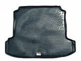Коврик в багажник Volkswagen Polo Sedan '2010-2020 (седан) L.Locker (черный, резиновый)