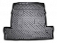 Коврик в багажник Lexus LX '2007-2021 (7-ми местный, длинный) Novline-Autofamily (черный, полиуретановый)