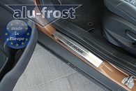 Накладки на пороги Ford B-Max '2012-> (сталь) Alufrost
