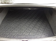 Коврик в багажник Audi A6 (C5) '1997-2004 (седан) L.Locker (черный, пластиковый)