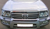 Дефлектор капота Toyota Land Cruiser 100 '1998-2007 (без логотипа, прозрачный) EGR