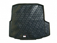 Коврик в багажник Skoda Octavia A7 '2013-2020 (хетчбек) L.Locker (черный, пластиковый)