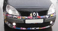 Дефлектор капота Renault Scenic '2003-2009 (без логотипа) Sim