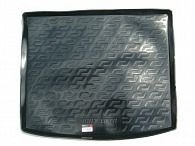 Коврик в багажник Volkswagen Caddy '2004-2020 (пассажирский) L.Locker (черный, резиновый)