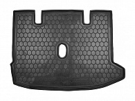 Коврик в багажник Renault Lodgy '2012-> (цельное сиденье) Avto-Gumm (черный, пластиковый)