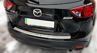 Накладка на бампер Mazda CX-5 '2012-2017 (с загибом, исполнение Premium) NataNiko