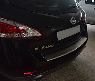 Накладка на бампер Nissan Murano '2008-2014 (с загибом, исполнение Premium) NataNiko