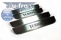 Накладки на пороги Daihatsu Terios '2006-> (сталь) Alufrost