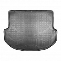 Коврик в багажник Hyundai Santa Fe '2012-2018 (5-ти местный) Norplast (черный, пластиковый)