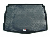 Коврик в багажник KIA Cee'd '2012-2019 (хетчбек, с органайзером) L.Locker (черный, пластиковый)