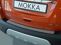 Накладка на бампер Opel Mokka '2012-2020 (прямая, исполнение Premium) NataNiko