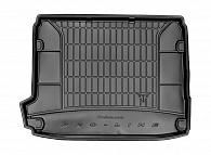Коврик в багажник Citroen C4 '2010-2020 (хетчбек) Frogum (черный, резиновый)