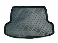 Коврик в багажник KIA Rio '2005-2011 (седан) L.Locker (черный, резиновый)