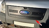 Зимняя накладка на решетку радиатора для Ford Transit '2006-2014 (верхняя решетка) матовая FLY