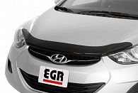 Дефлектор капота Hyundai Elantra '2010-2016 (без логотипа) EGR