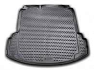 Коврик в багажник Volkswagen Jetta '2010-2018 (седан, комплектация Trendline) Novline-Autofamily (черный, полиуретановый)