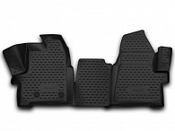 Коврики в салон Ford Tourneo (Transit) Custom '2013-> (передние, 3D) Novline-Autofamily (черные)