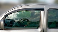 Дефлекторы окон Renault Kangoo '2008-> (передние) Sunplex