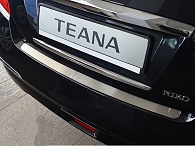 Накладка на бампер Nissan Teana '2008-2014 (прямая, исполнение Premium) NataNiko