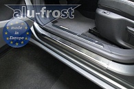 Накладки на пороги Citroen DS5 '2011-> (сталь) Alufrost