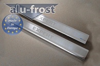 Накладки на пороги Peugeot Expert '2007-2016 (сталь) Alufrost