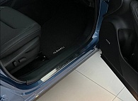 Накладки на пороги Subaru Forester '2018-> (исполнение Premium) NataNiko