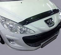 Дефлектор капота Peugeot 308 '2007-2013 (без логотипа) Sim