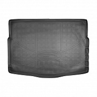 Коврик в багажник KIA Pro_cee'd '2012-2019 (хетчбек, с органайзером) Norplast (черный, полиуретановый)