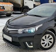Дефлектор капота Toyota Corolla '2013-2019 (с логотипом) Vip Tuning
