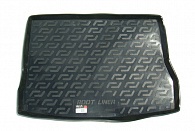 Коврик в багажник KIA Cee'd '2007-2012 (хетчбек) L.Locker (черный, пластиковый)