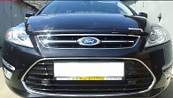 Дефлектор капота Ford Mondeo '2010-2014 (с логотипом) EGR