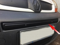 Зимняя накладка на решетку радиатора для Opel Vivaro '2006-2014 (середина) матовая FLY
