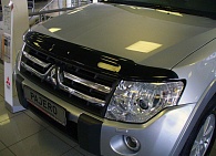 Дефлектор капота Mitsubishi Pajero '2006-> (без логотипа, широкий) EGR