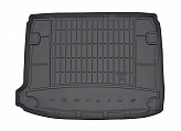 Коврик в багажник Citroen DS4 '2010-> (хетчбек, без сабвуфера) Frogum (черный, резиновый)