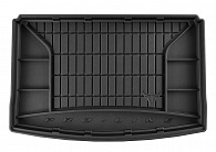 Коврик в багажник Volkswagen Golf Plus '2005-2014 (хетчбек, нижняя полка) Frogum (черный, резиновый)