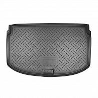 Коврик в багажник Chevrolet Aveo '2011-> (хетчбек) Norplast (черный, пластиковый)