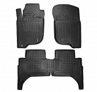 Коврики в салон Mitsubishi L200 '2015-2023 (короткая база) Avto-Gumm (черные)