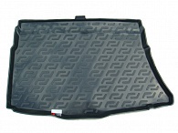 Коврик в багажник KIA Pro_cee'd '2012-2019 (хетчбек, без органайзера) L.Locker (черный, резиновый)