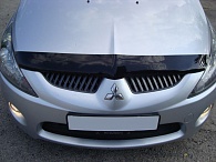 Дефлектор капота Mitsubishi Grandis '2003-2011 (без логотипа) Sim